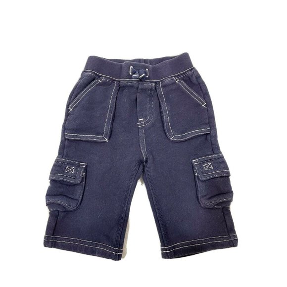 Baby Gap Infant Boy Shorts Casual Blue With Pockets 100%Cotton Size 3-6M - Picture 1 of 10